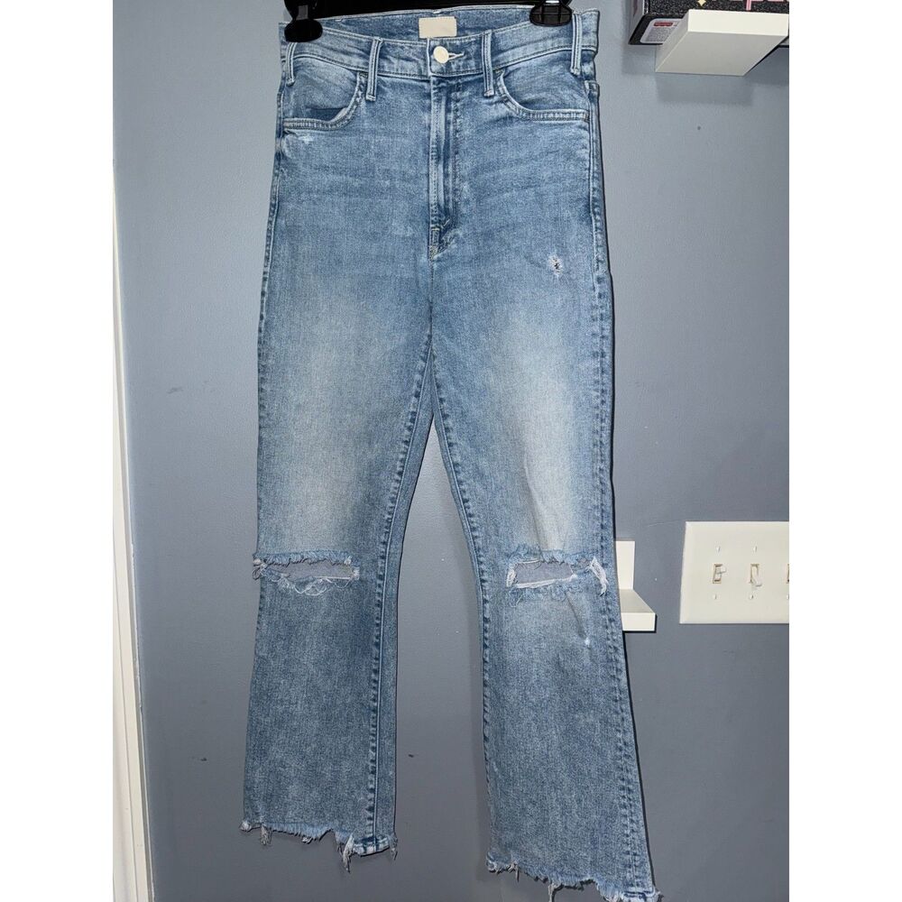 MOTHER The Hustler Ankle Chew in Drinking By The Pool | Size 25 | Premium Denim